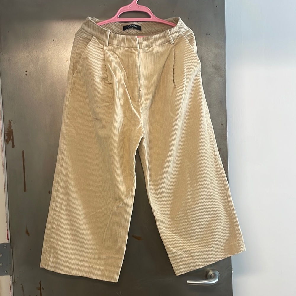 Caara wide leg pants in beige size M